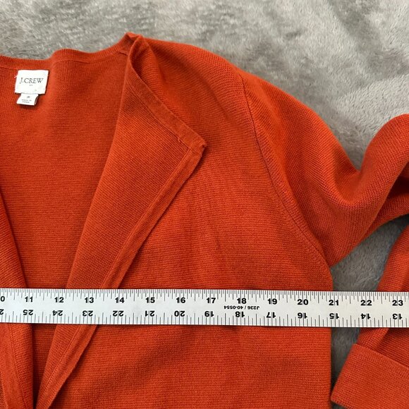 J Crew Factory Orange Vanessa Sweater Jacket Open Cardigan SMALL - Picture 5 of 7